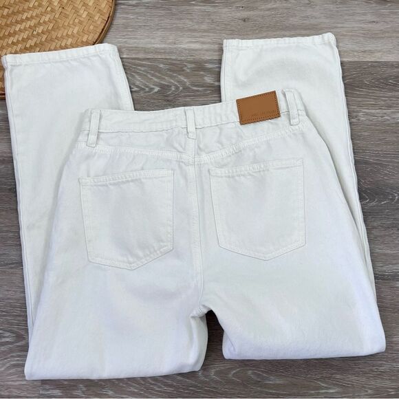 Avev les filles white straight leg high rise jeans women’s size 28 - Picture 10 of 10